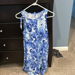 Lilly Pulitzer Blue and White Sleeveless Sundress